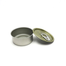 3.5g empty silver metal tuna tin cans with lid food grade for caviar sardine dry herb seed flower T-35N